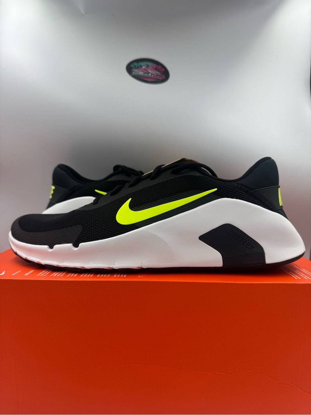 Nike Flex Train Black Summit White Volt BRAND NEW Size 13